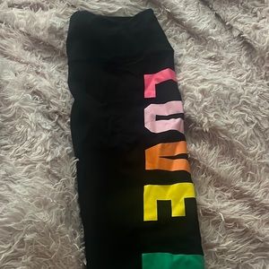 SOLD!! Pink Victoria’s Secret leggings